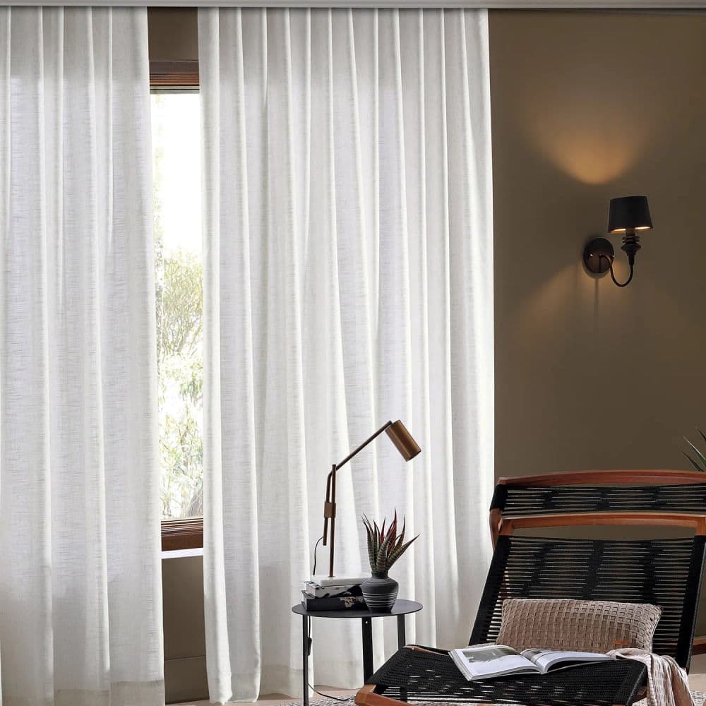 Cortina Duplex Monaco 3x1,7m Linho - Bella Janela