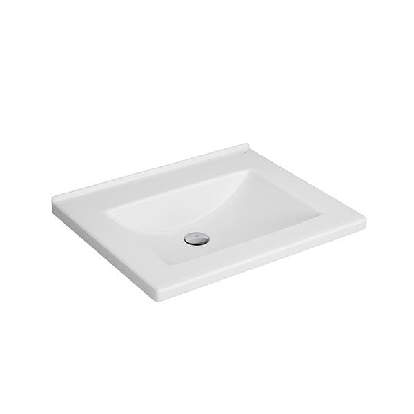Cuba de Sobrepor Cerâmica Branco 15,5x45x55cm L.940.17 Deca