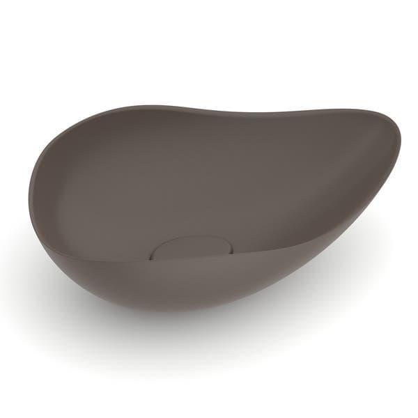 Cuba para Banheiro de Apoio Louça Oval Cafe 54x37,5cm Ruy Ohtake Roca