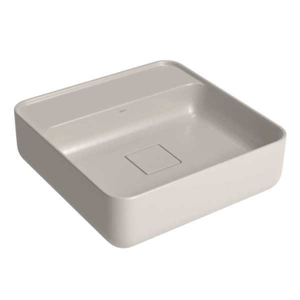 Cuba para Banheiro de Apoio Louça Quadrada Barbate 39x40cm com Mesa Slim Deca
