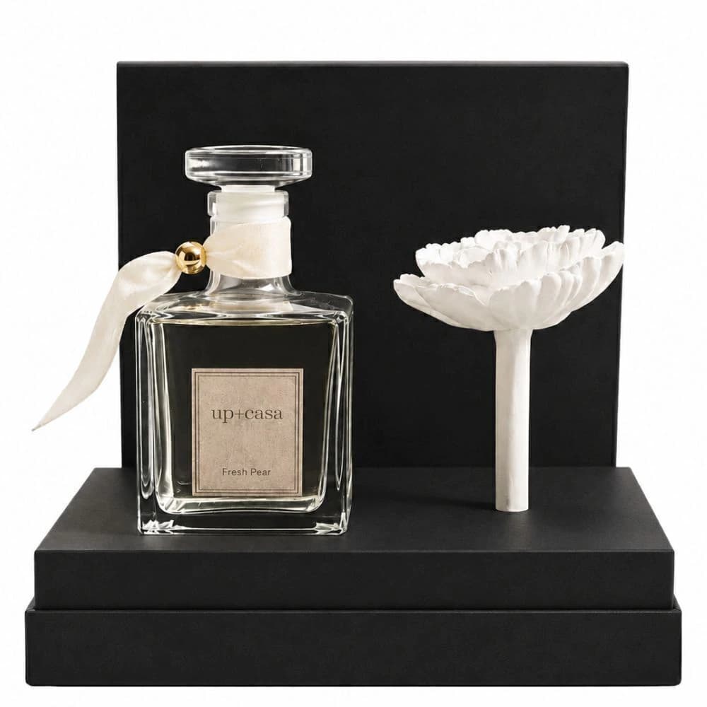 Difusor com Escultura de Flor Fresh Pear com Giftbox