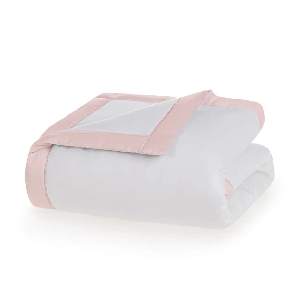 Edredom Bambini Dolce 300 Fios Trussardi Branco e Rosa 110cm x 160cm