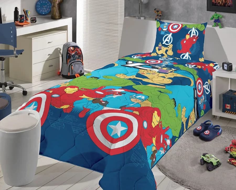 Edredom Lepper Microfibra Juvenil - Avengers