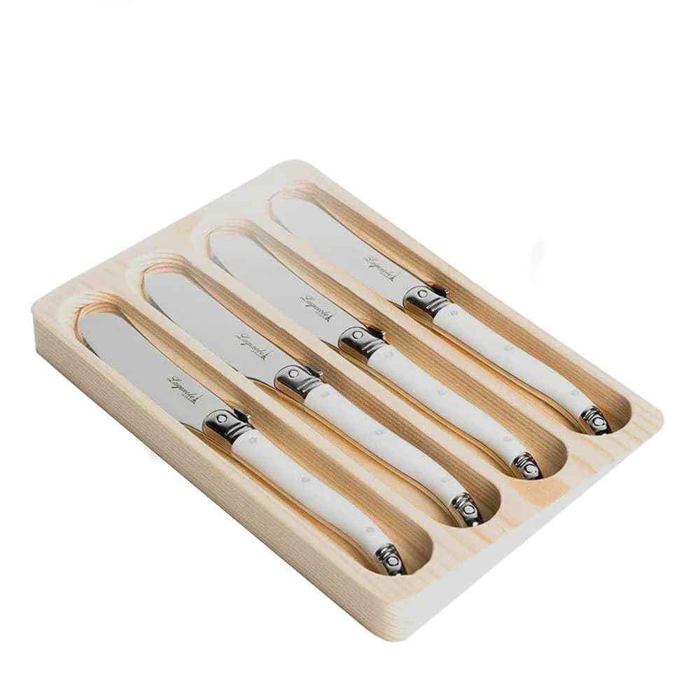 Espátula para Patê Laguiole Branca 16cm 4pçs