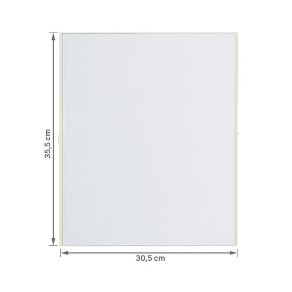 Espelheira para Banheiro 1 Porta 35,3x30,1x9,4cm Bege Astra