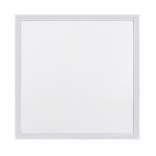 Espelho para Banheiro Quadrado com LED Bivolt Moldura Branca 40x40cm Serena Spot Line