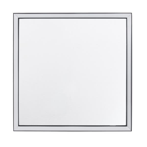 Espelho para Banheiro Quadrado com LED Bivolt Moldura Preta 40x40cm Serena Spot Line