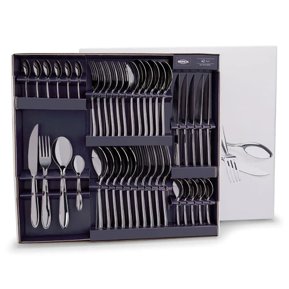 Faqueiro 42 Peças Bellagio de Aço Inox - Brinox