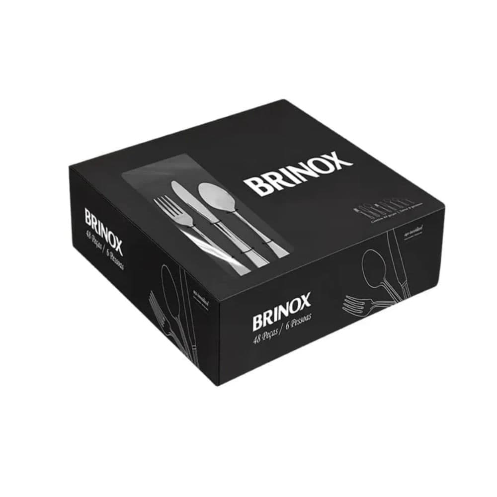 Faqueiro 48 Peças New Gourmet de Aço Inox - Brinox