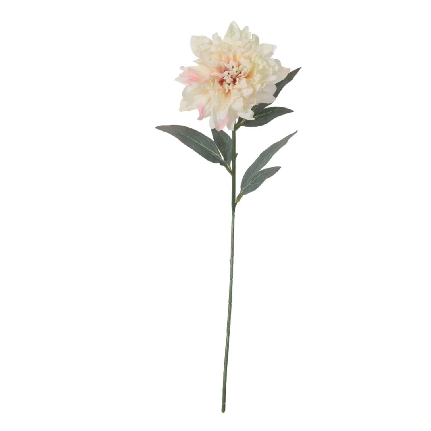 Flor Dália Artificial Haste 63cm Creme - Florarte