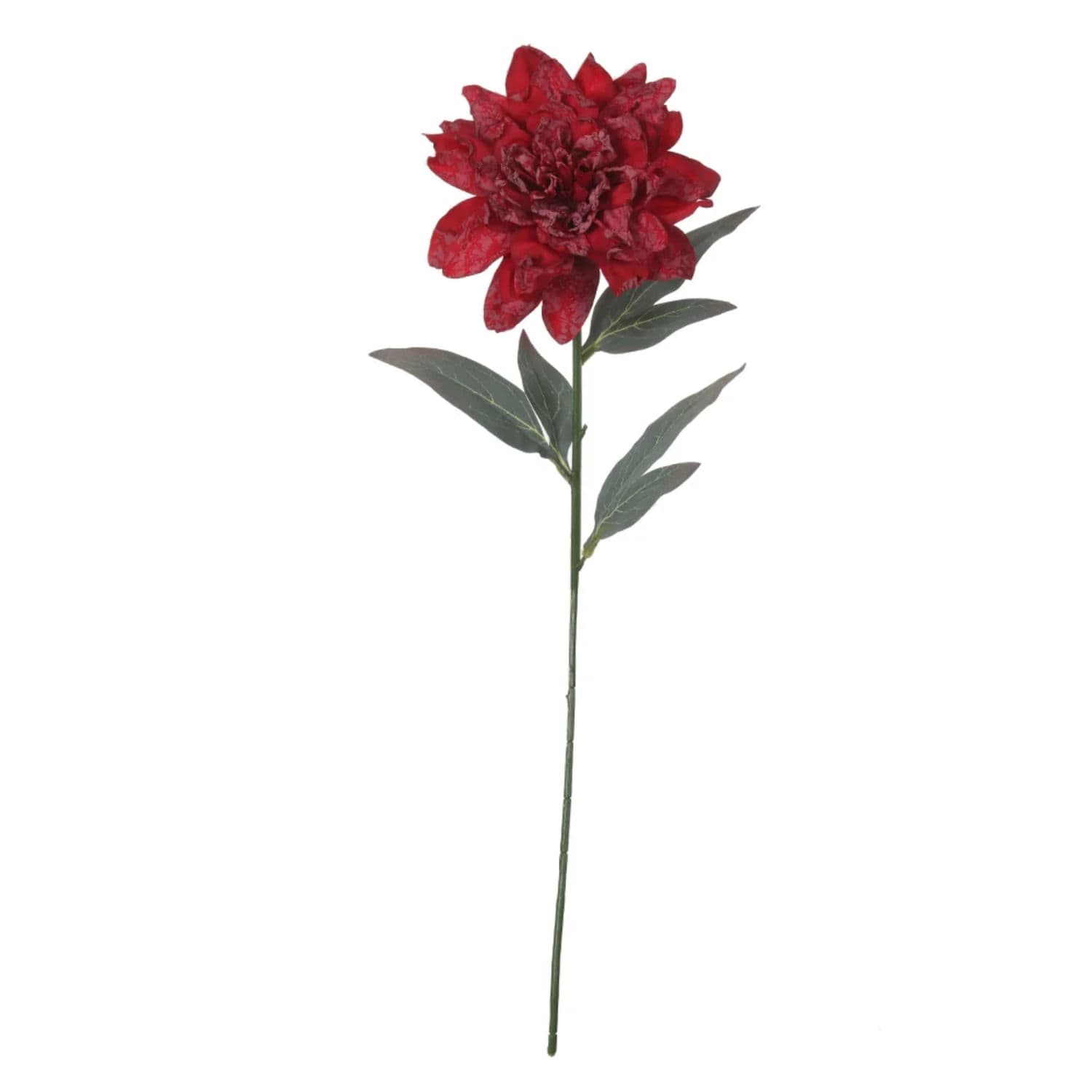 Flor Dália Artificial Haste 63cm Marsala - Florarte