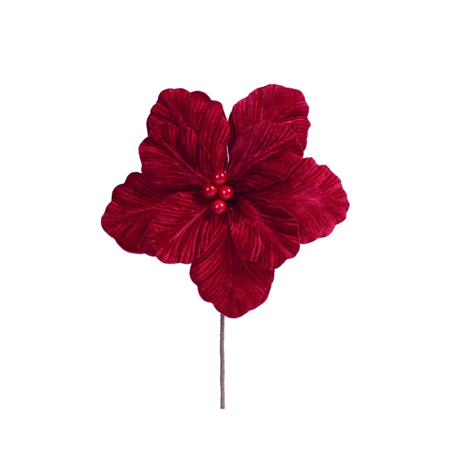 Flor Decorativa Vermelho Natal - Hub.me