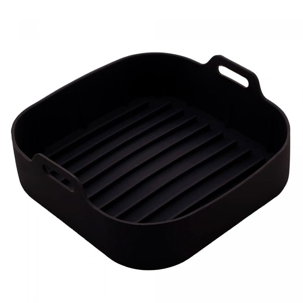 Forma Para Air Fryer Quadrada 20,7cm Preta - Lyor