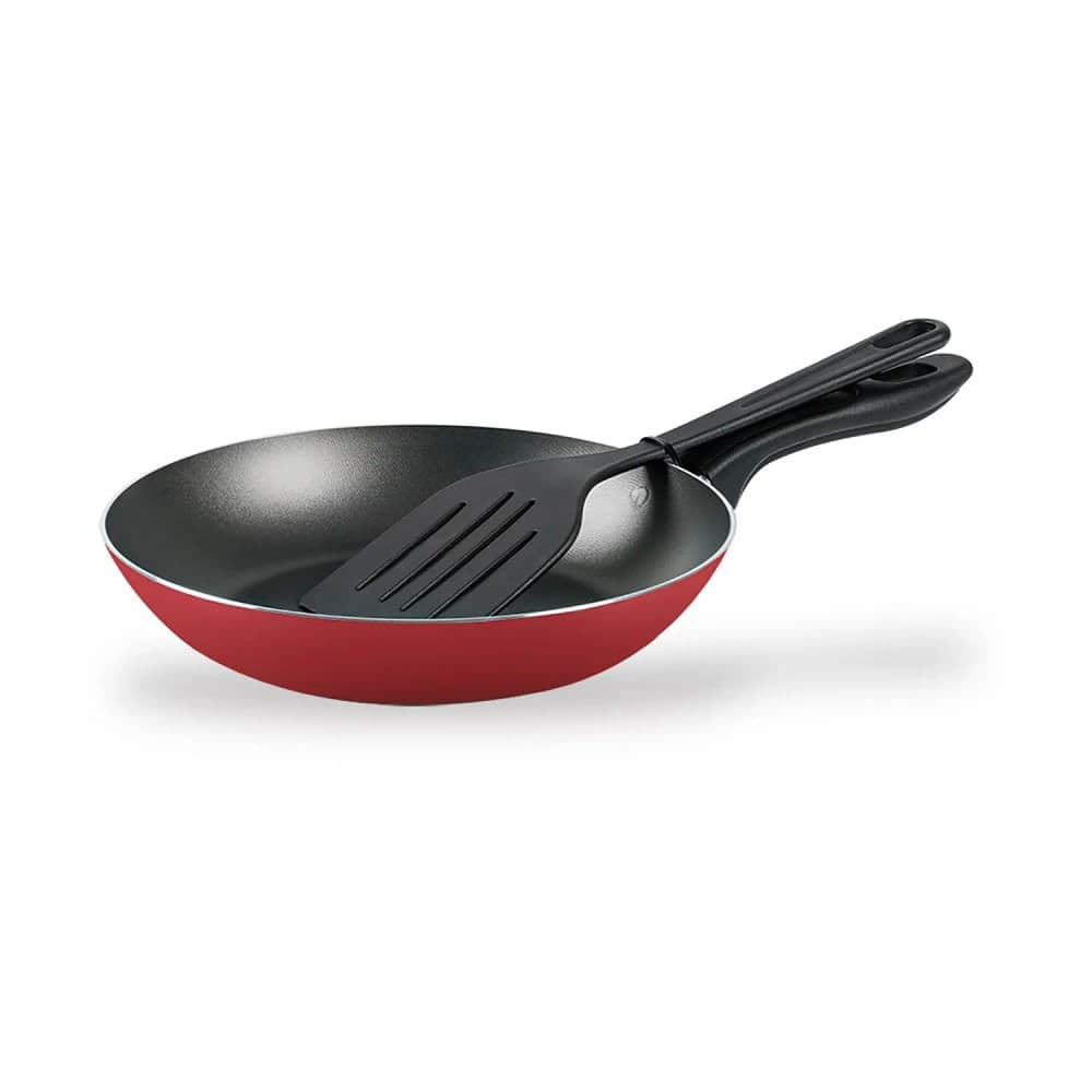 Frigideira Chilli com Espátula 24cm Vermelho Cereja - Brinox