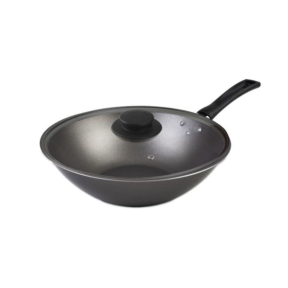 Frigideira Wok com Tampa Exclusive 28cm Grafite - Oliveira