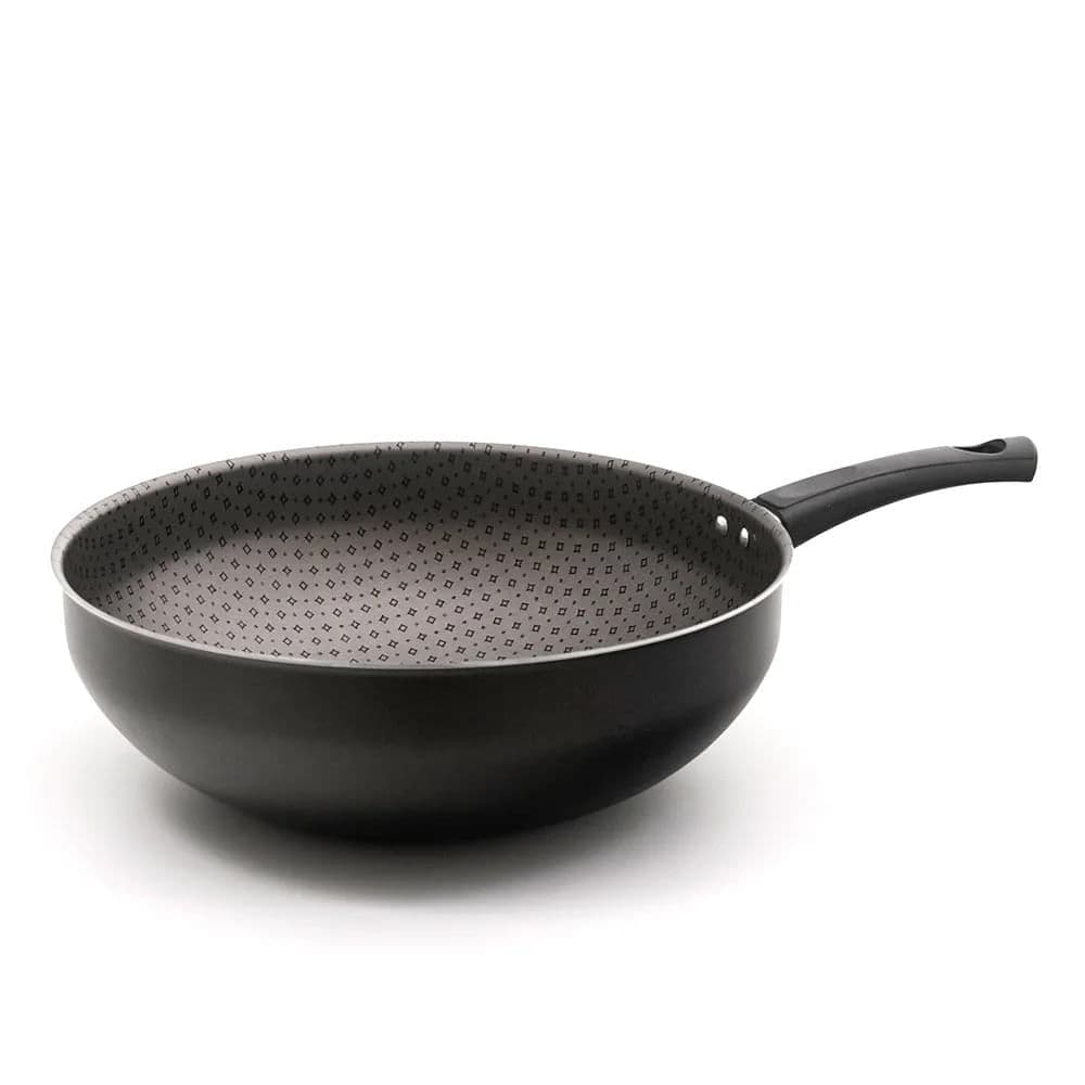 Frigideira Wok Santorini 28cm Preta - Meridional