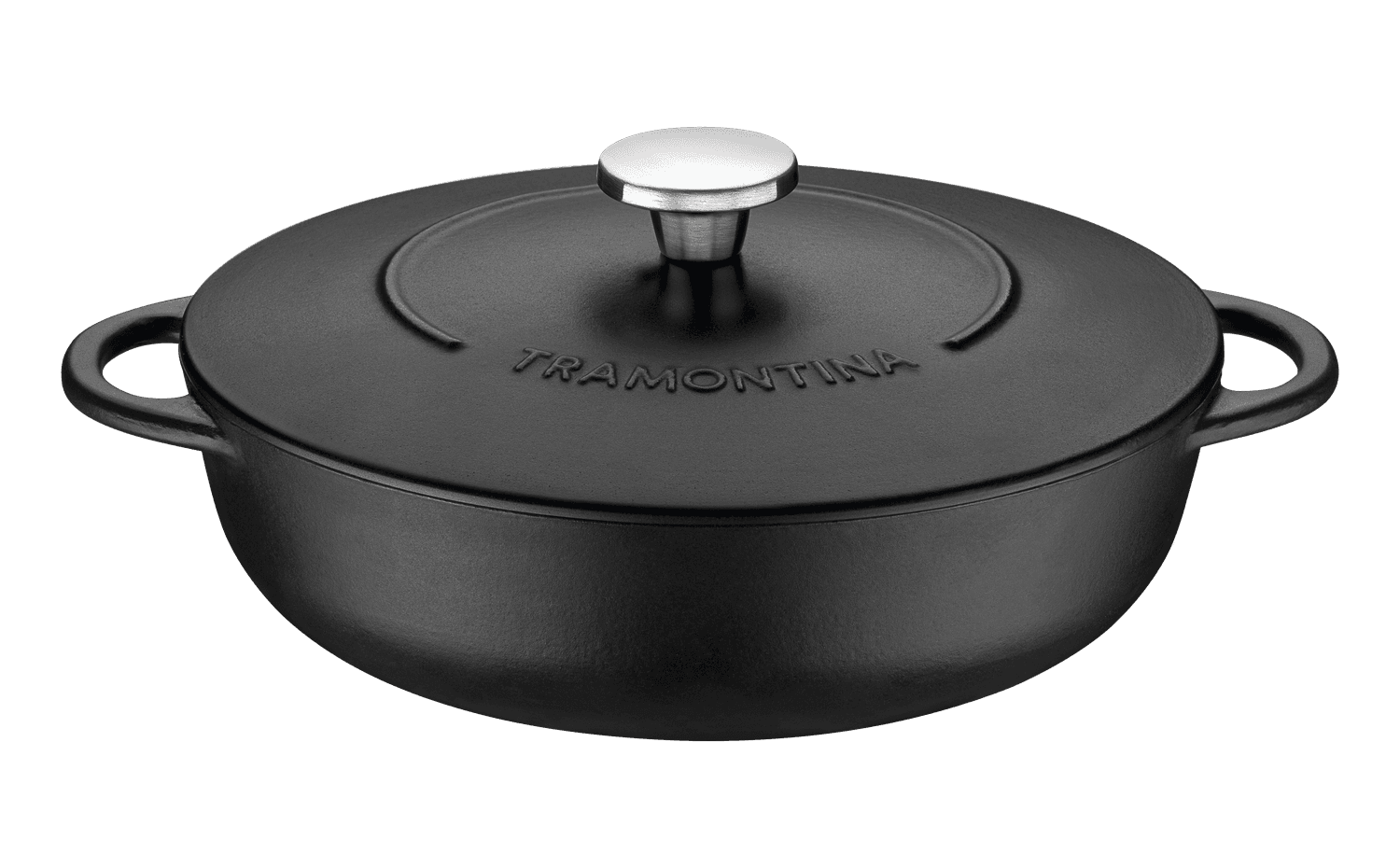 Fritadeira Antiaderente Ferro Esmaltado Trento Tramontina Preto 28cm