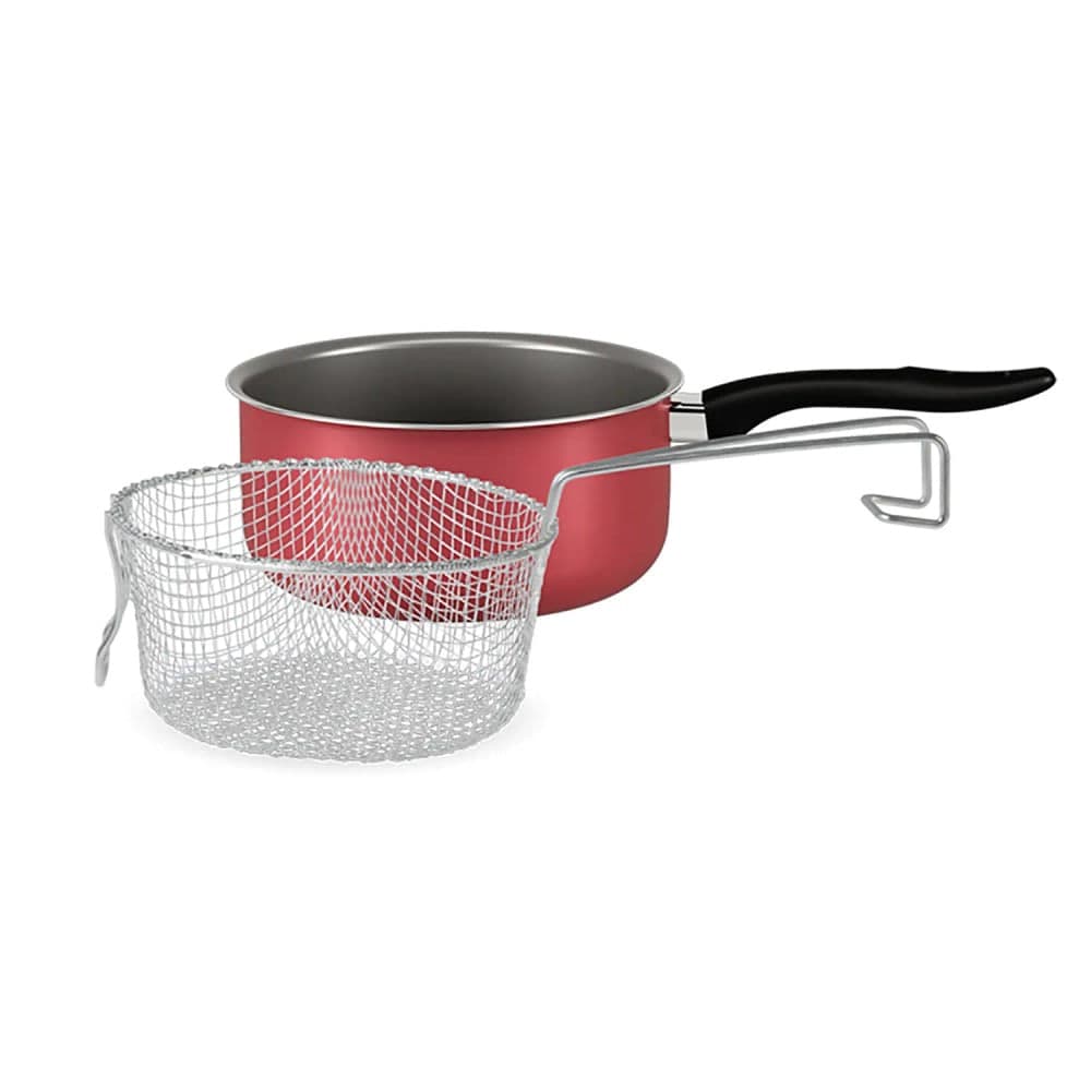 Fritadeira Chilli Antiaderente 2,65l com Cesto 2 Peças 20cm Vermelho Cereja - Br