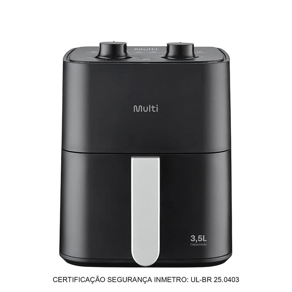 Fritadeira Elétrica 3,5l Air Fryer 1350w Preta GO229/GO230 - Multi