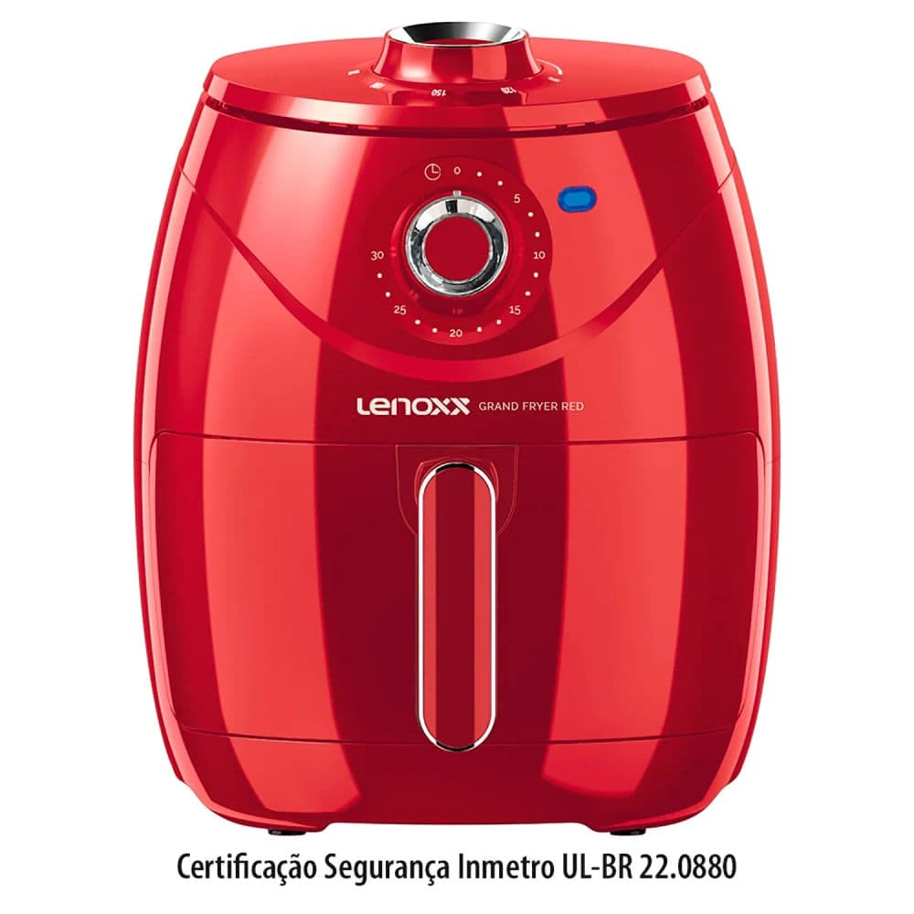 Fritadeira Elétrica 4l Grand Fryer Vermelha - Lenoxx