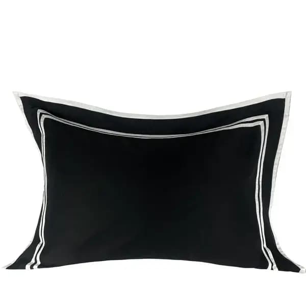 Fronha Avulsa Emperador Branco\/Preto 600 Fios Muguet Home