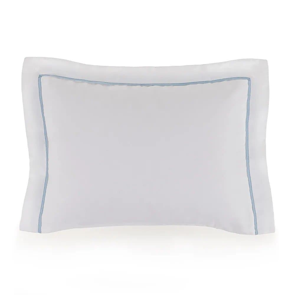 Fronha Bambini Dolce 300 Fios Trussardi 30 x 40 cm Branco e Azul