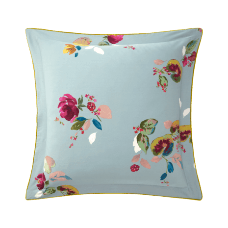 Fronha Eaux 300 Fios Algodão Orgânico Yves Delorme Estampado 65 x 65cm