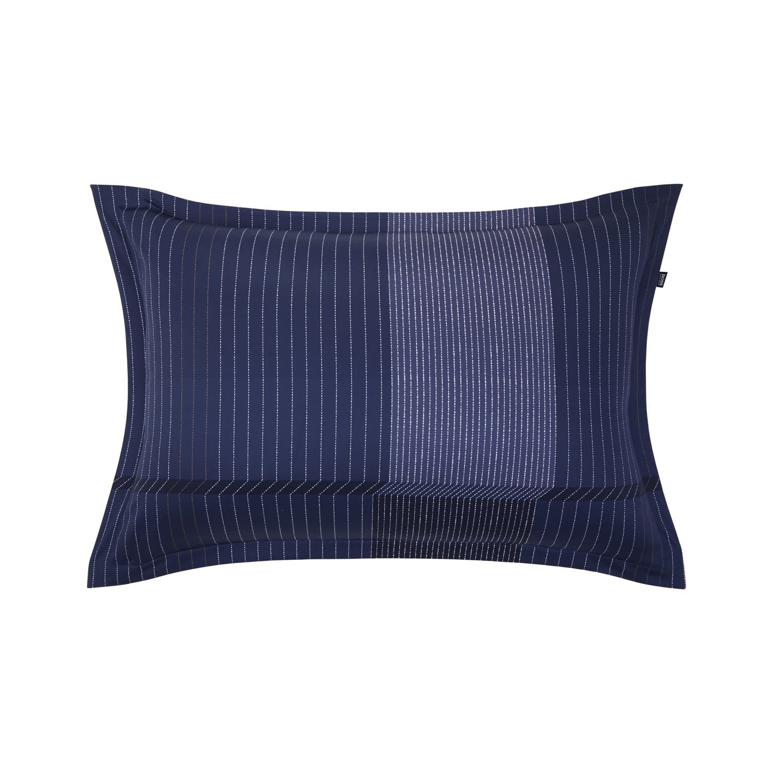 Fronha Tennis Stripes 300 Fios Azul Marinho Hugo Boss Home 54 x 70 cm