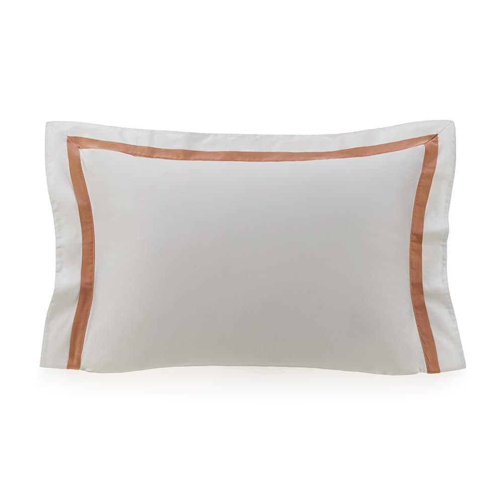 Fronha Vercelli 300 Fios Trussardi Branco/Vecchio 50 x 70 cm
