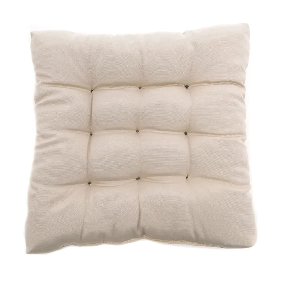 Futon Gorgurão Bege 40x40cm - Shelter