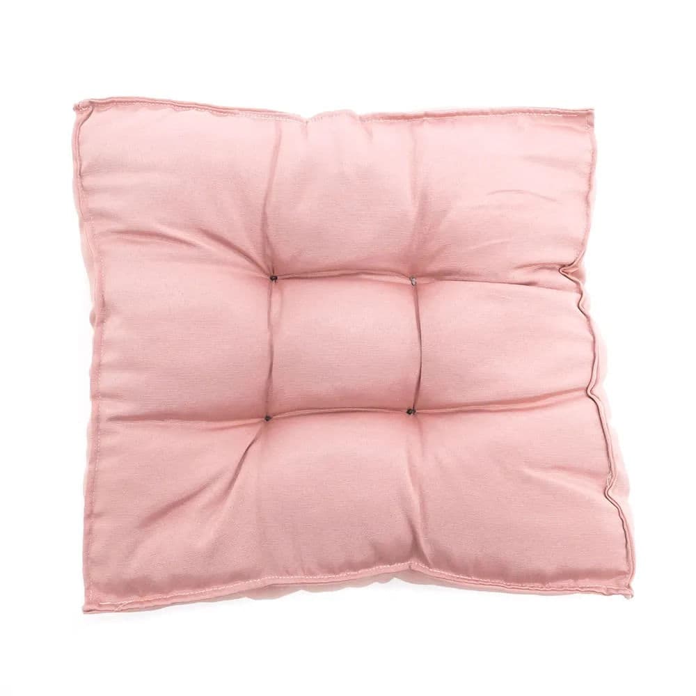 Futon Gorgurão Rosé 45x45cm - Shelter