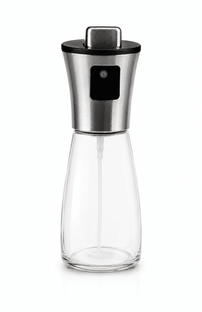 Galheteiro com Borrifador em Vidro e Tampa em Aço Inox 180ml - Full Fit