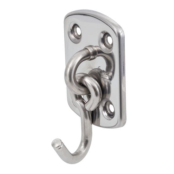 Gancho de Rede 150kg de Parafusar Inox Polido 1 peça