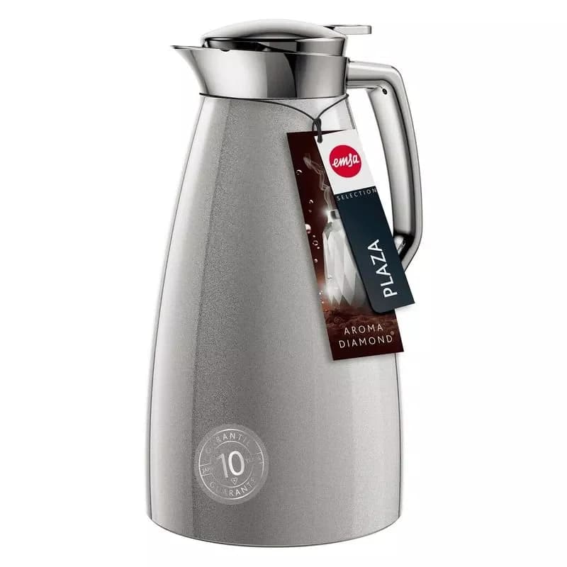 Garrafa Térmica Plaza Quick Tip 1l Cinza - Emsa