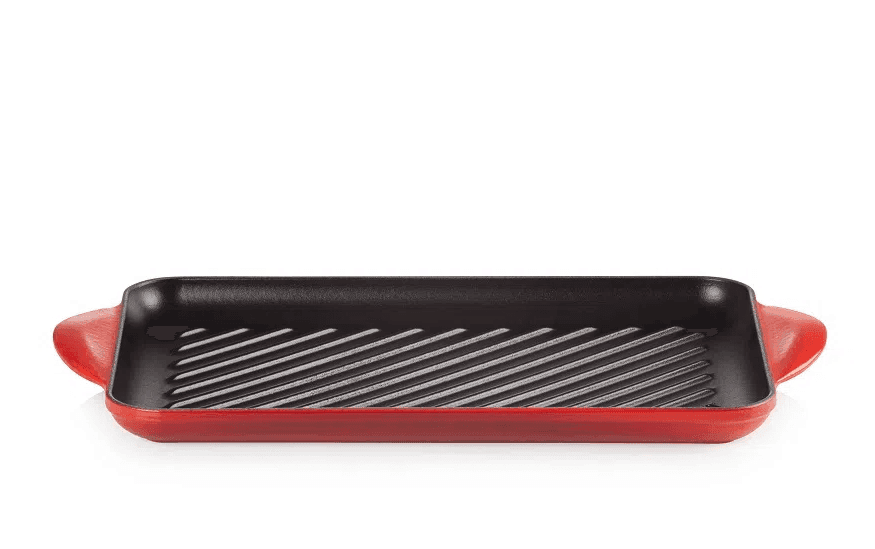 Grelha Retangular Vermelha Le Creuset 32 cm