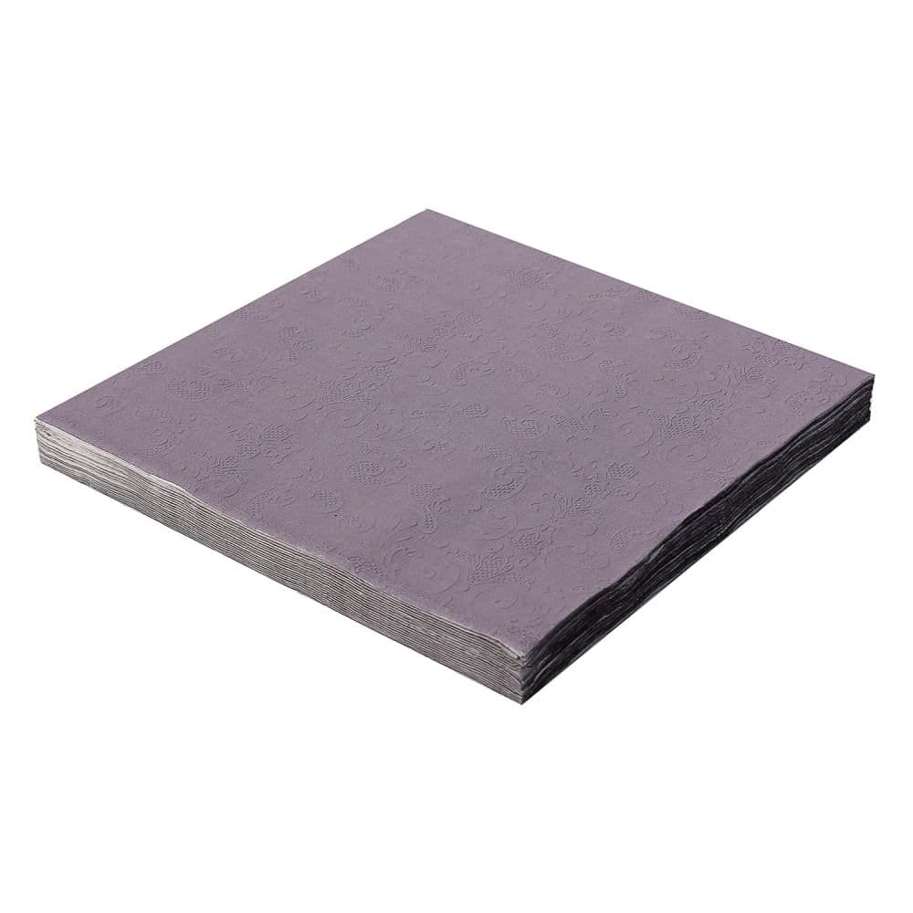 Guardanapo de Papel 2 Folhas 20 Unidades 33cm Relevo Roxo - Silver Plastic
