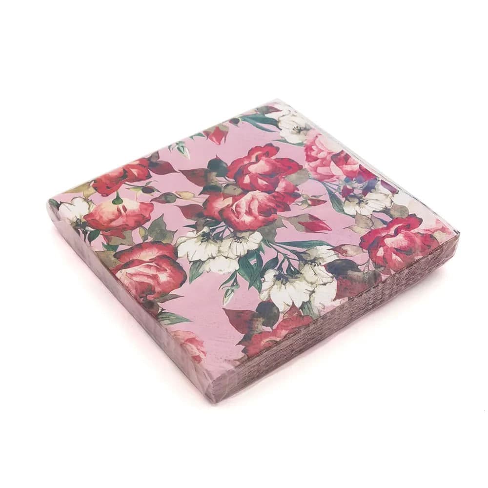 Guardanapo de Papel Rosas 33cm - Sur La Table