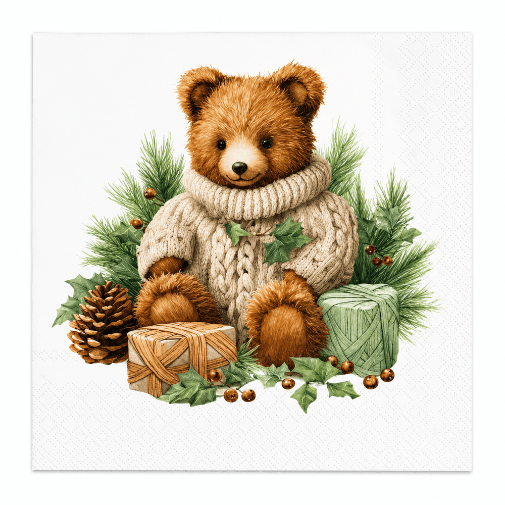 Guardanapo Papel Bear 33x33 20 Folhas - Ambiente
