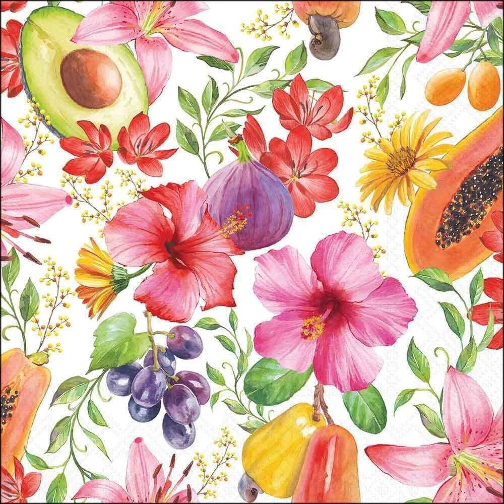 Guardanapo Papel Tropical Delights 33x33 20 Folhas - Ambiente