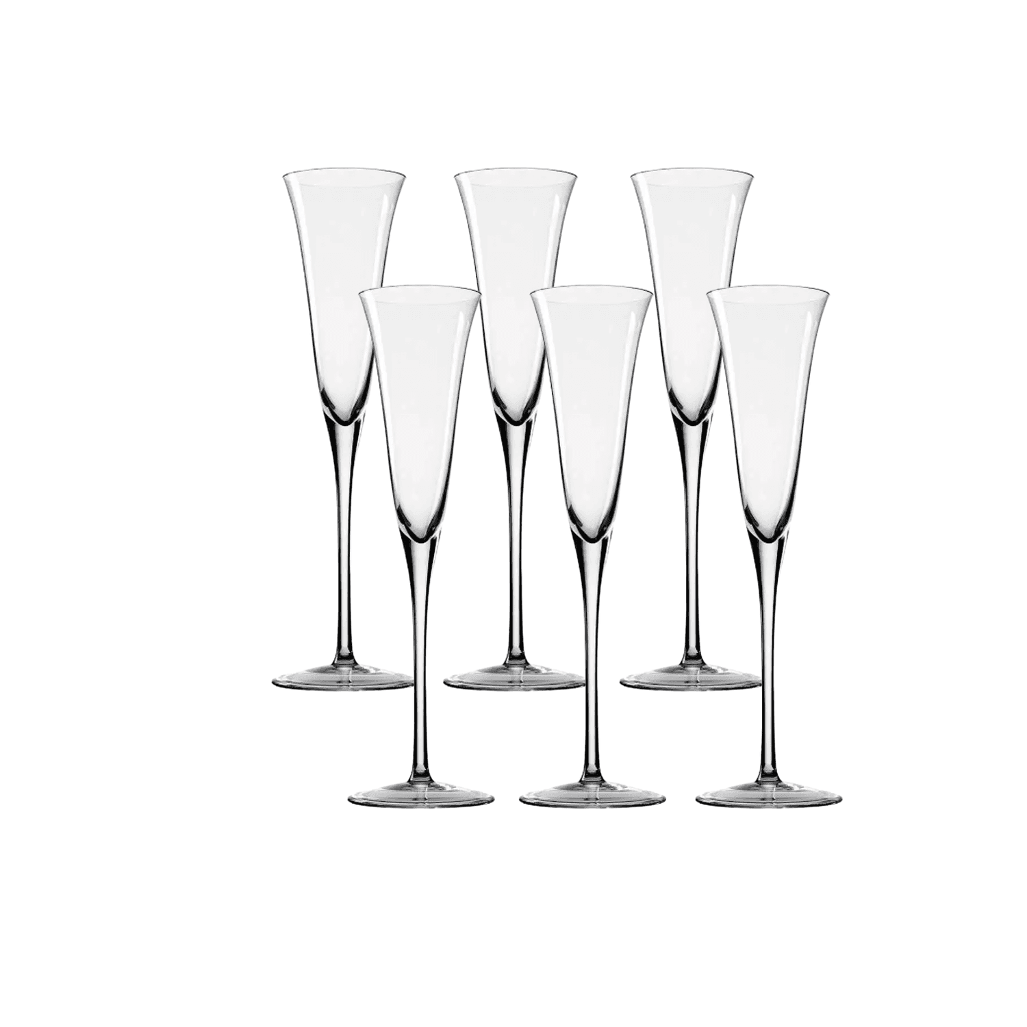 Jogo 06 Taças Para Champagne de Cristal Strauss 150ml