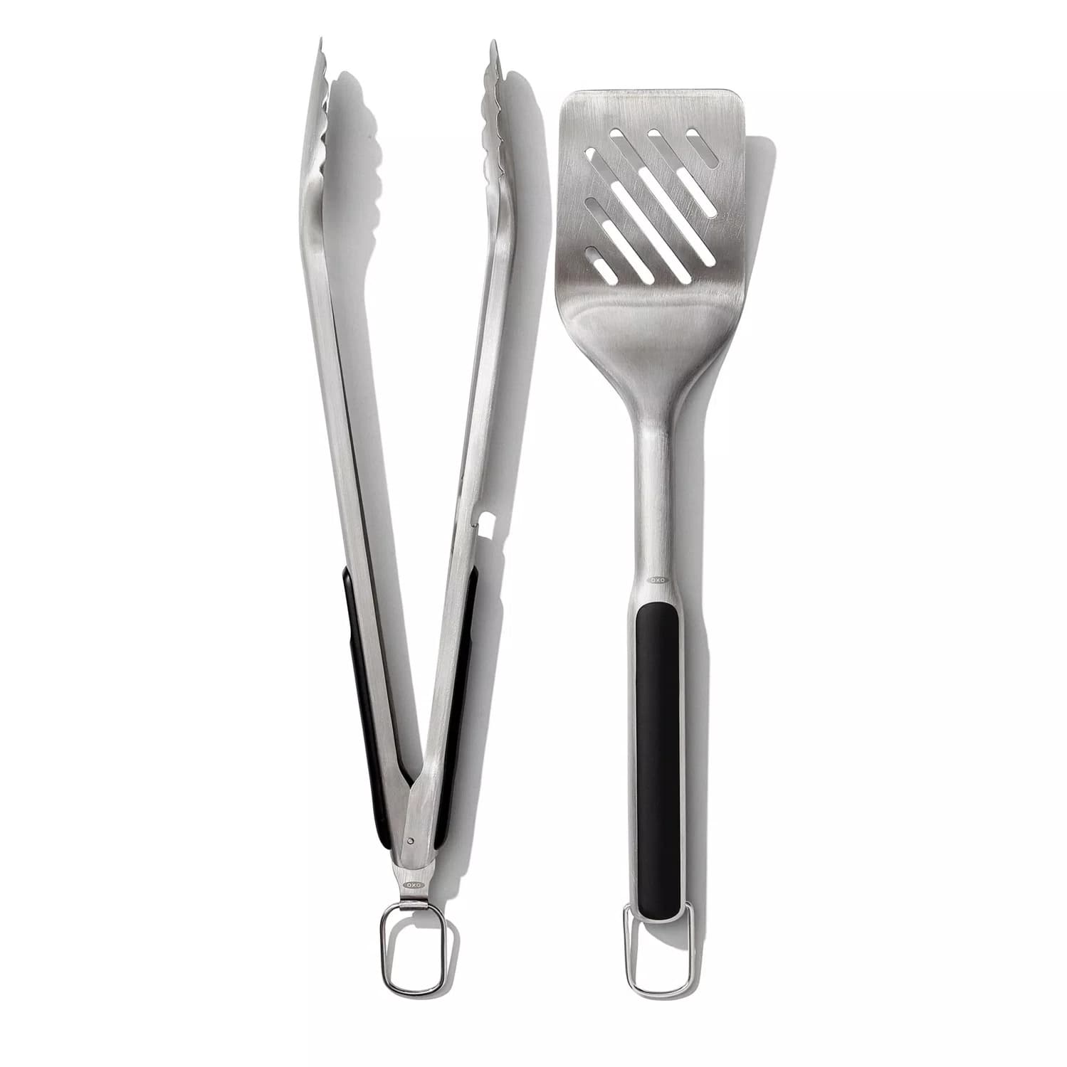 Jogo 2 Peças Pinça e Espátula para Churrasco Inox Oxo