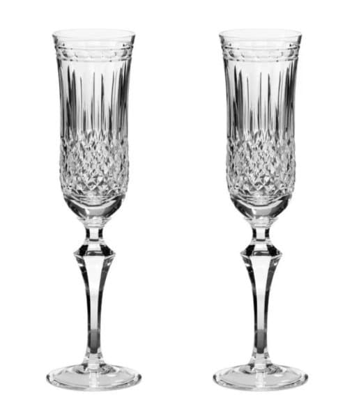 Jogo 2 Taças em Cristal para Champagne 240 ml Strauss com Caixa para Presente