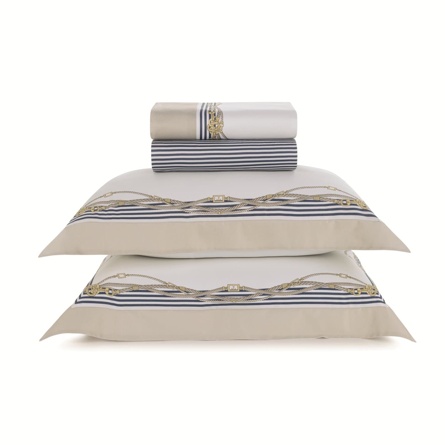Jogo Cama Casal Galizzi 300 Fios Trussardi Estampado 220cm x 280cm