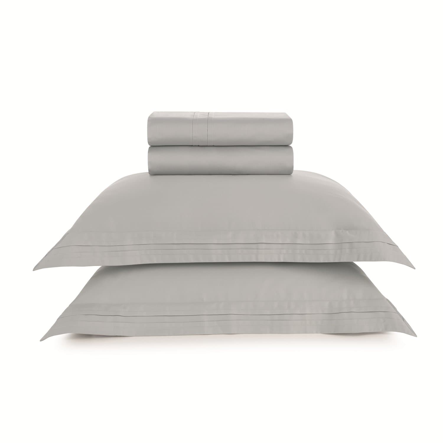 Jogo Cama Super King Naxos 400 Fios Trussardi Platino 280cm x 280cm