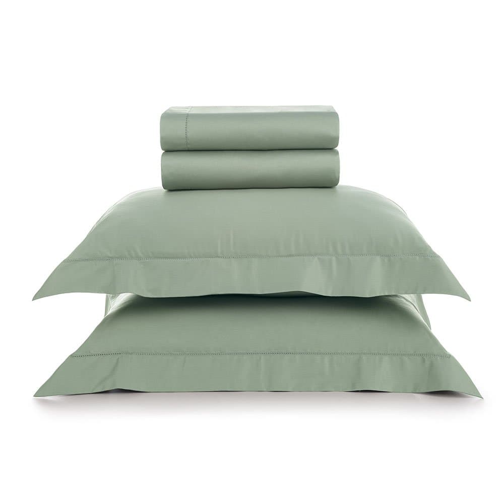 Jogo Cama Super King Oasis 300 Fios Karsten Verde