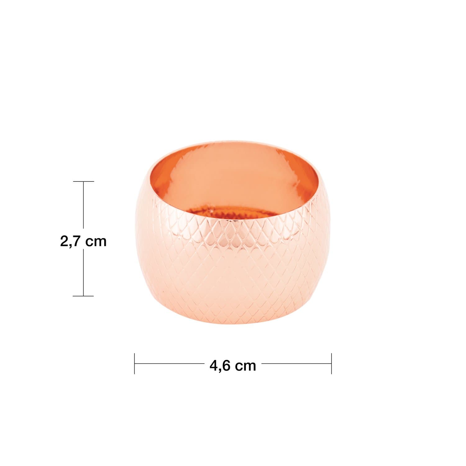 Jogo de 04 Anéis para Guardanapo Royal Decor Rosé