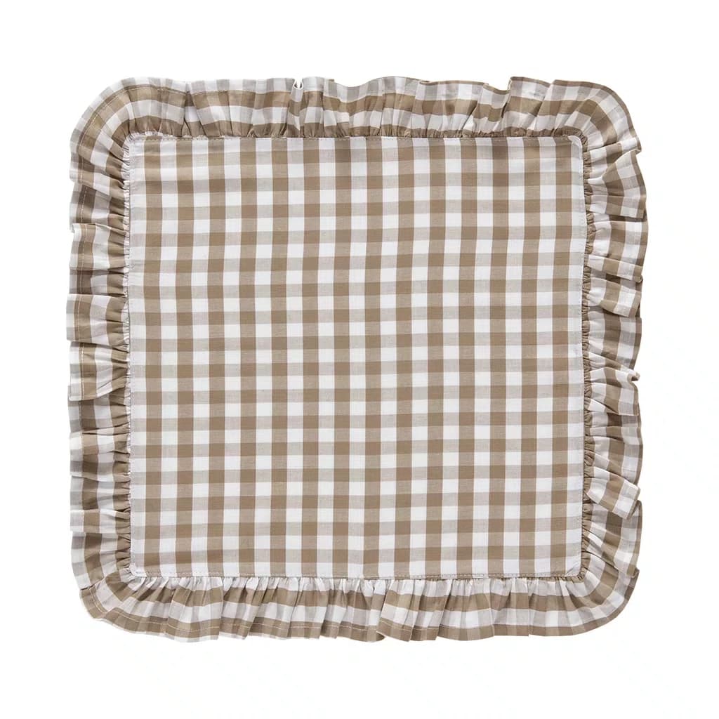 Jogo De 6 Peças De Guardanapos Marie Copa&Cia Taupe 44 x 44 cm
