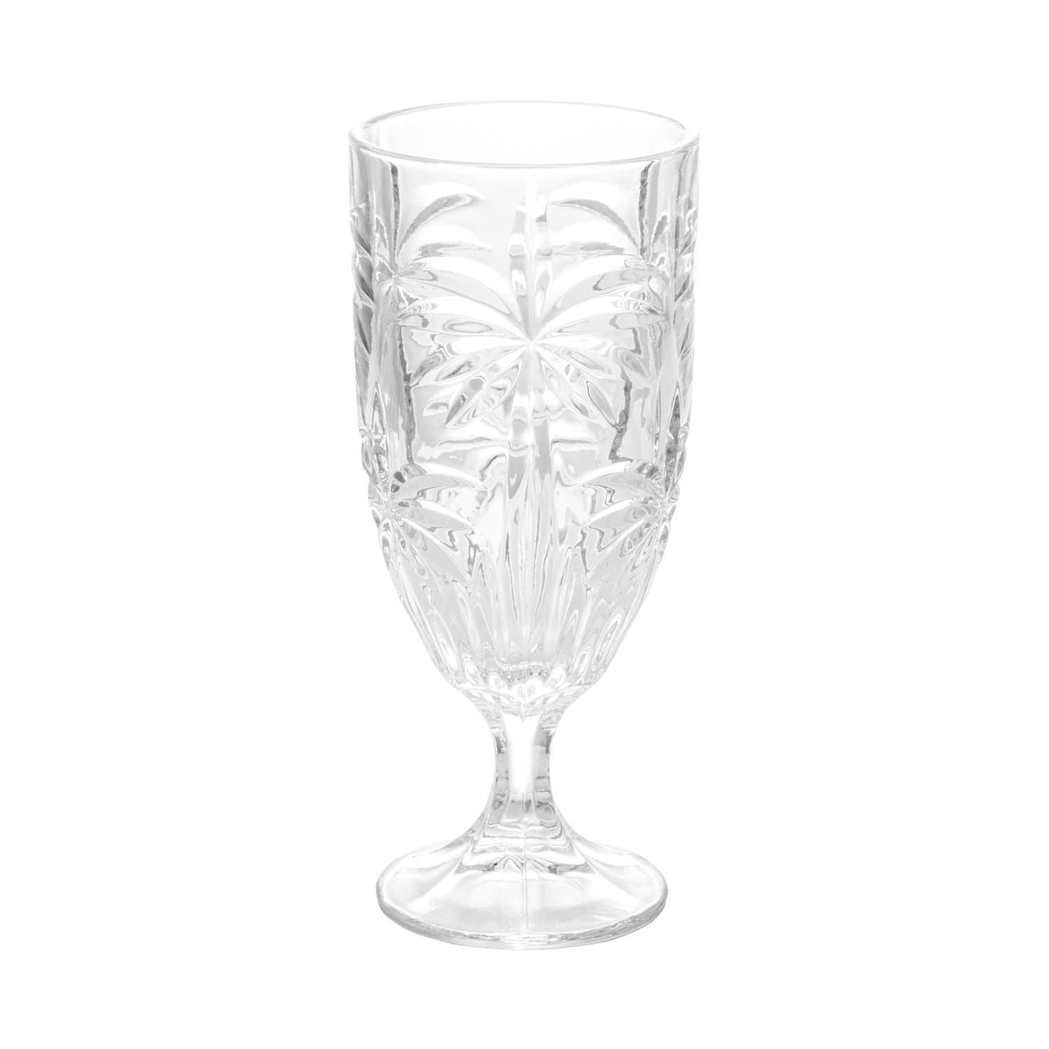Jogo de 6 Taças em Vidro Palm Tree Wolff 450 ml