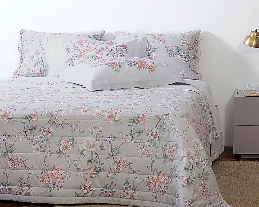 Jogo de Cama Akemi King - Percal 200 Fios - Buddemeyer