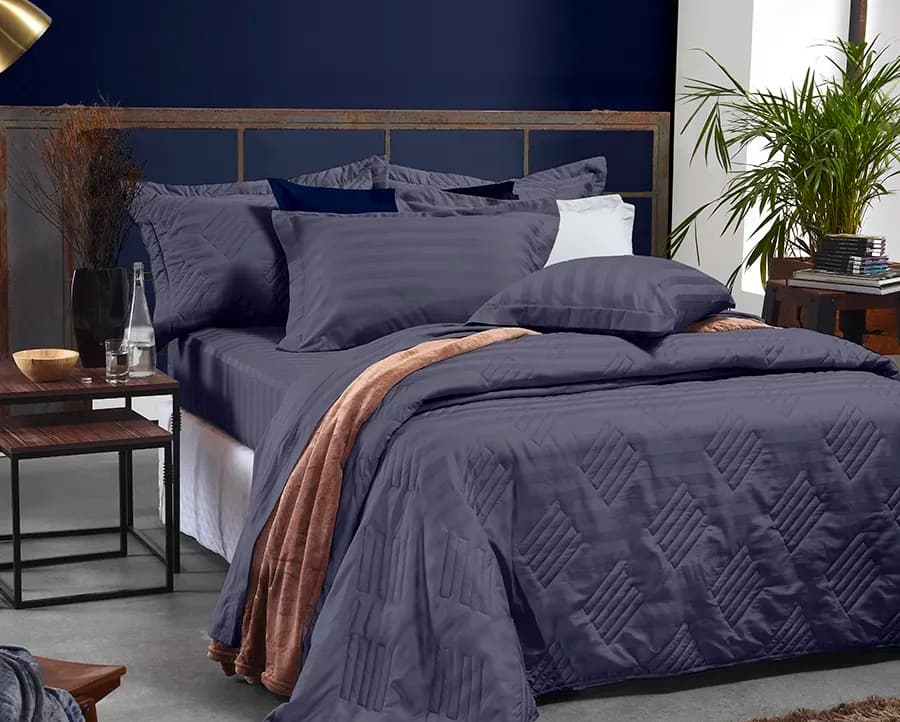 Jogo de Cama Bellano Veneza Stripes Solteiro - Cetim 300 Fios
